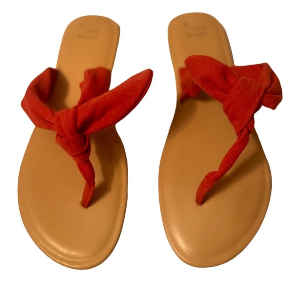 A New Day Red Sandals Size 8 1/2 NWOT - Picture 1 of 7